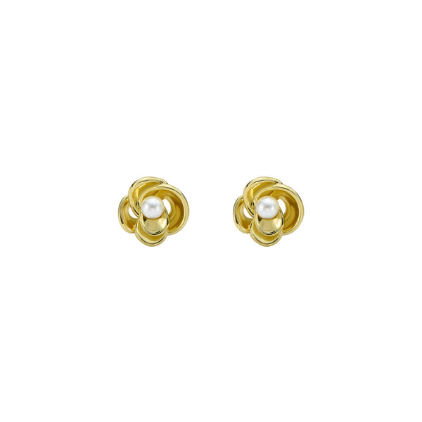 【TED BAKER】 Persia Pearl フープ Ted Baker Persia Yellow Gold Coloured Pearl Huggie Hoop