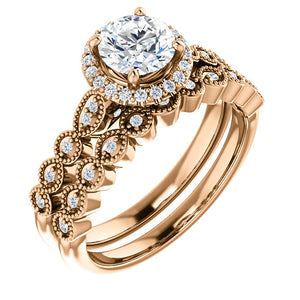 18ct. Yellow Gold & Diamond Halo Ring by Moores