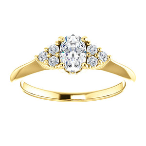 Bespoke Diamond Ring with Oval Cut Diamond Custom Made by Moores