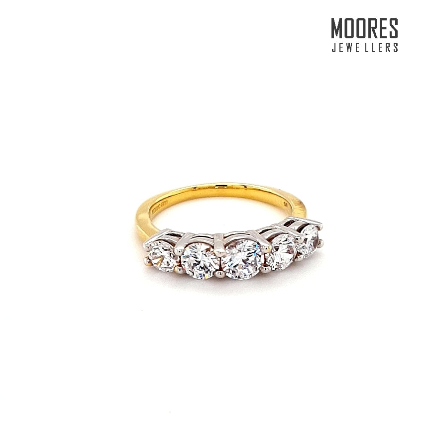 9ct. Rose/White/Yellow Gold Dress Rings