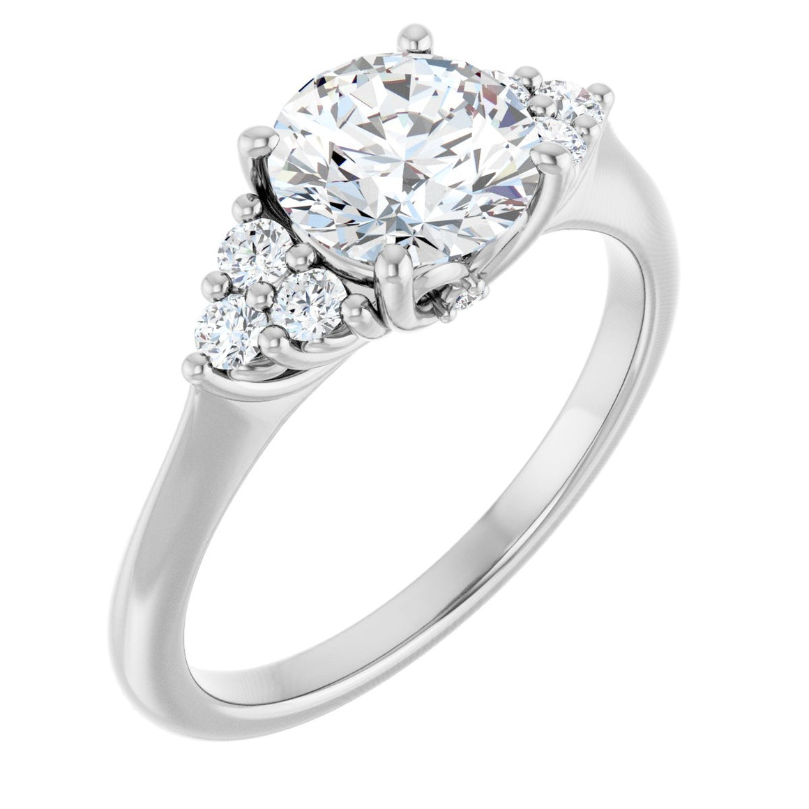 14K Yellow  8x6 mm Oval Engagement Ring Mounting
