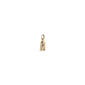 uno de 50 hang me letter a 1.5mm gold plated metal alloy charm