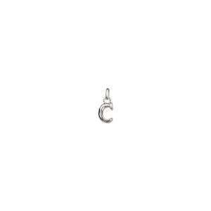 uno de 50 hang me letter c 1.5mm silver plated metal alloy charm