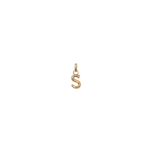 uno de 50 hang me  letter s 1.5mm gold plated metal alloy charm