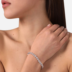 chiara ferragni crystal horizontal infinity love bracelet 175mm