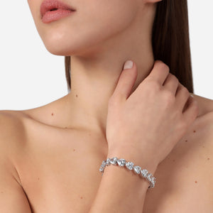 chiara ferragni classic clear diamond stones bracelet
