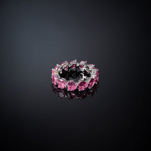 chiara ferragni infinity love pink ring size o1/2