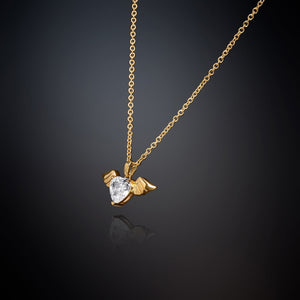 chiara ferragni cupid gold pendant
