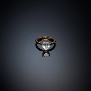 chiara ferragni love parade gold enamel  ring size n