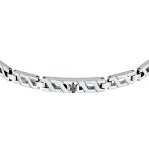 maserati jewels iconic bracelet with black trident 18.5+3cm