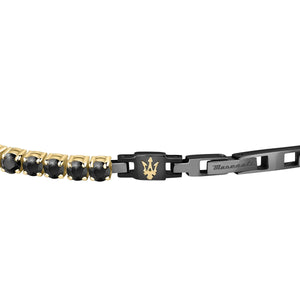 maserati jewels black bracelet 22cm jewellery buckle
