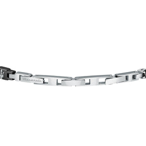 maserati jewels black / silver bracelet 22cm jewellery buckle