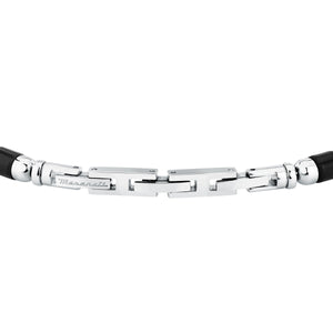 maserati jewels iconic bracelet blk agate & ip yg 19+3cm