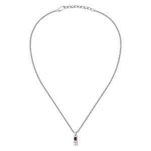 maserati jewels sapphire pendant w/ lg.blu gem.& ip rg 45+5