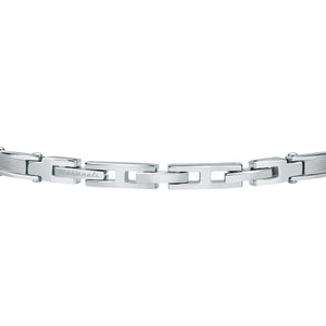 maserati jewels silver,black bracelet 22cm jewellery buckle