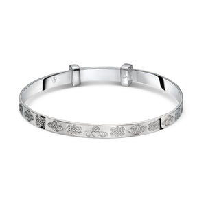 erin - love knot christening bangle