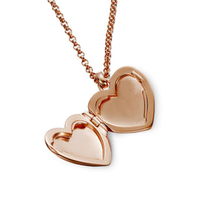 chrysos - rose gold plated heart locket