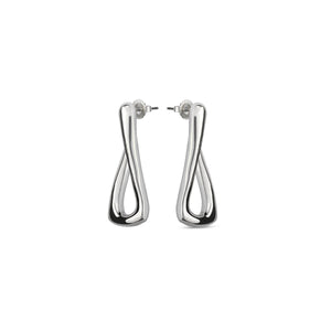 uno de 50 for u link shaped silver-plated metal alloy earring