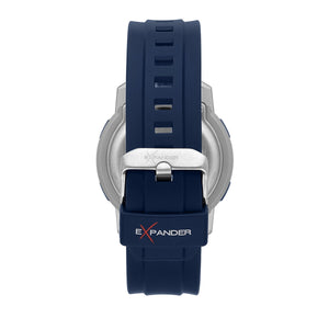 sector expander ex-37 45mm digital blue pu strap watch