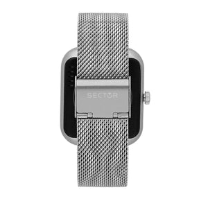 sector multi function smart watch s-03 silver mesh bracelet