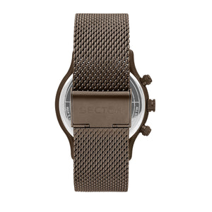 sector  660 43mm multi dial gray dial mesh bracelet chocolat watch