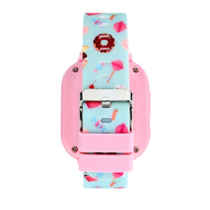 kikou kids game watch smart pink silicon strap