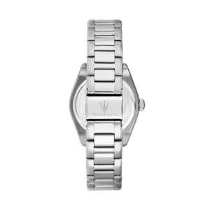 maserati velocita 35mm 3h sil+whi dial stainless steel bracelet