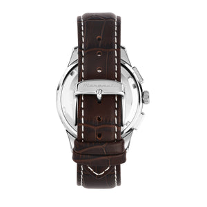 maserati sorpa stainless steel 42mm chronograph beige dial brown strap