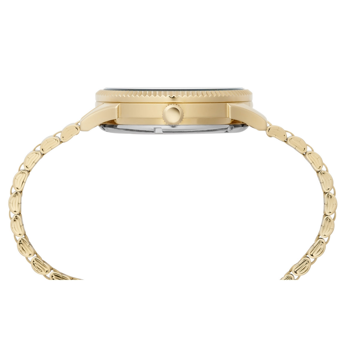 lorus automatic gents gold plated green dial bracelet watch - Moores  Jewellers