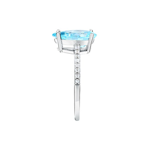morellato silver tesori recycled 925 silver aqua drop cz ring 012