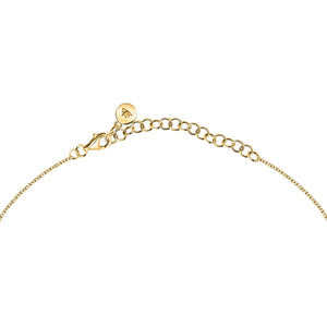 morellato 18k gold plated istanti  necklace pave heart crys 40+5cm