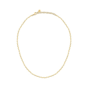 morellato 18k gold plated intrecci necklace stainless steel yg 40+5cm