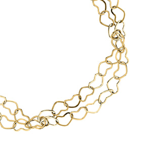 morellato 18k gold plated intrecci bracelet stainless steel yg 16+3cm