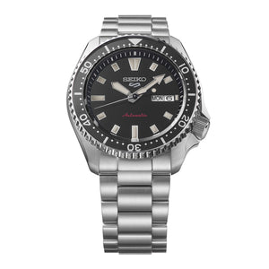 seiko 5 sports skx redux in kuro black dial bracelet watch