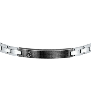 sector basic bracelet with antigue finishing stainless steel 21cm