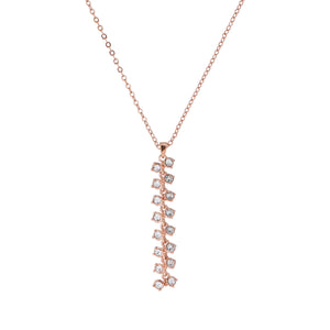 ted baker- princess sparkle pendant rose gold/crystal