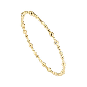 ted baker: crystal bubble bangle gold
