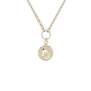 ted baker:: whippet small tag pendant gold