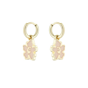 ted baker larli magnolia lillifora enamel huggie earring