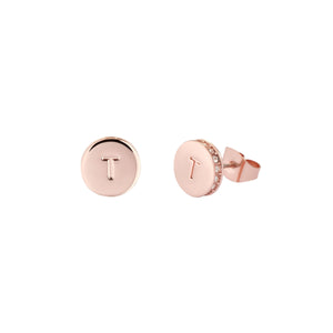 ted baker seesah sparkle dot  rose gold stud earrings