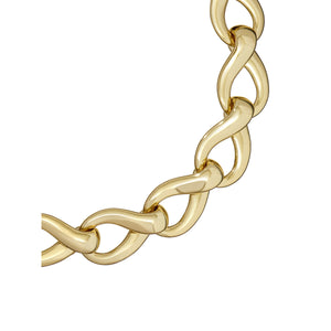 ted baker ieshha infinity chain necklace pale gold tone