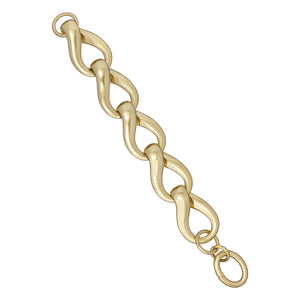 ted baker iailsa infinity chain bracelet pale gold tone