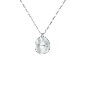 ted baker conniee: constellation coin pendant silver tone, clear crystal