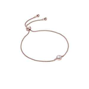 ted baker sarsa: plain crystal bracelet rose gold & clear crystal