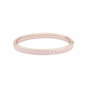ted baker elliee: enamel heart rose gold tone light pink bangle