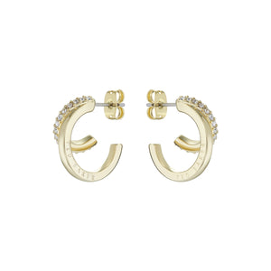 ted baker hrlias crystal doublr hoop crystal earring
