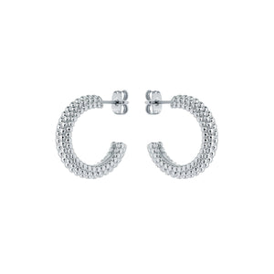 ted baker dotetta: dotty hoop earrings silver tone
