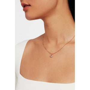 ted baker soltell: solitaire sparkle crystal pendant necklace rose gold tone,rose crystal