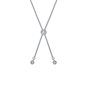ted baker soleta: solitaire sparkle crystal adjustable bracelet silver tone, clear crystal