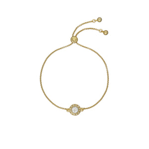ted baker soleta: solitaire sparkle crystal adjustable bracelet gold tone clear crystal